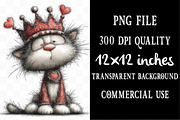 Watercolor Cute Valentines Kittens, an Illustration by Designking (Thumbnail 4 of 5)