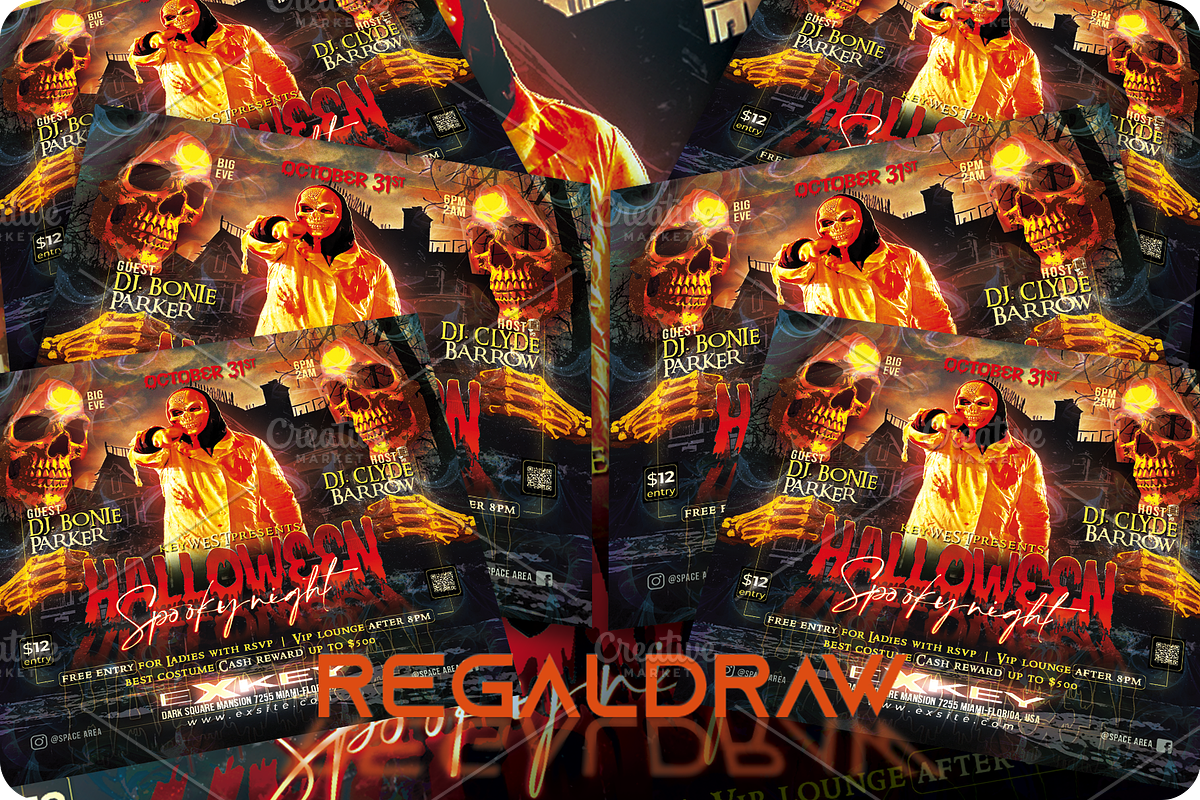 Halloween Flyer, a Flyer Template by regalDRAW (Photo 3 of 3)