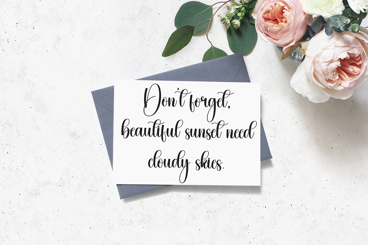 Hey Monday | Script Font, a Handwritten Font by Scratchones (Photo 9 of 9)