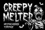 Creepy Melter Horror Font, a Font by PutraCetol Studio (Thumbnail 1 of 5)