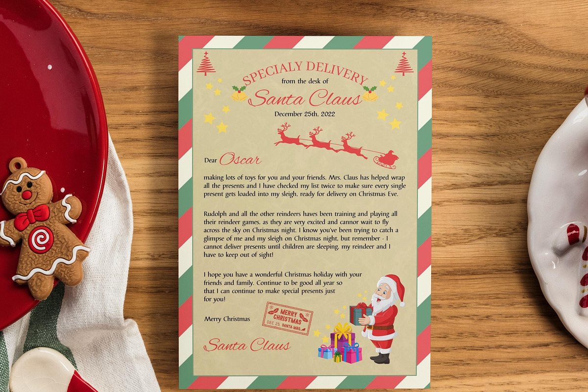 SANTA LETTER BUNDLE, edit With Canva, an Invitation Template by Oskar Wantopi (Photo 4 of 6)