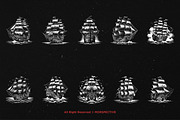 10 Bundle Dark Art Pirates Ship Boat, an Illustration by Morspective (Thumbnail 6 of 7)