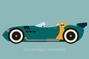 retro style car
