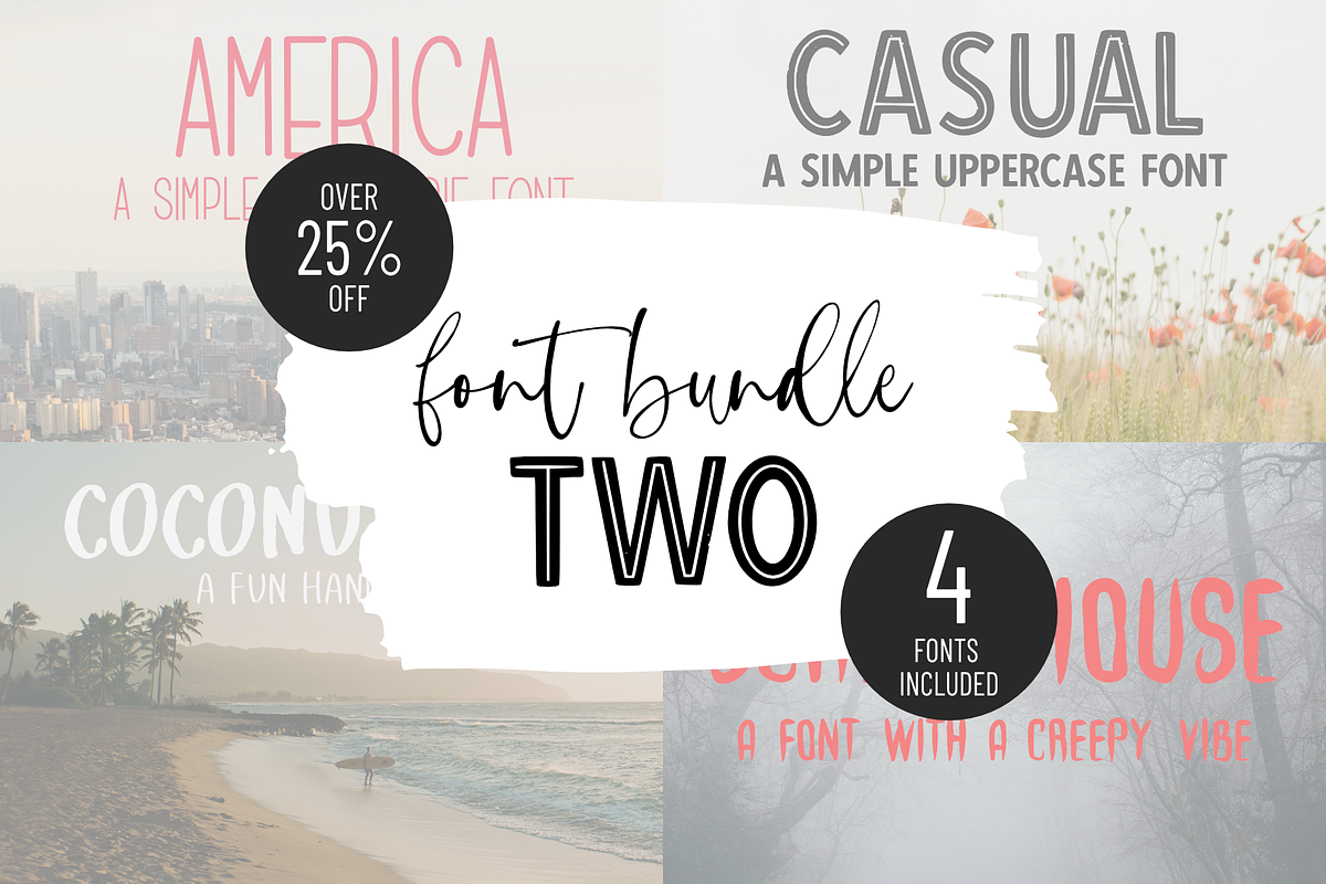 FONT BUNDLE TWO | 4 handmade fonts, a Sans Serif Font by Design av MAD (Photo 1 of 5)