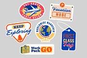 Travel and Adventure Stamps, an Object Graphic by Neodivisu (Thumbnail 5 of 10)