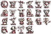 Whimsical Woodland Christmas Animals, an Illustration by Daily.Designs (Thumbnail 5 of 5)