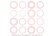 Soft Pink Round Lace Frames, an Illustration by Amanda Ilkov (Thumbnail 3 of 5)