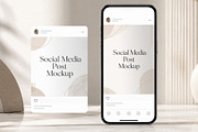 Instagram Social Media Post Mockup, a Social Media Template by studiogstock (Thumbnail 1 of 2)