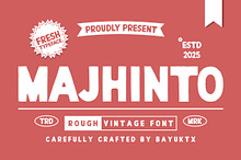 Majhinto - Rough Vintage Font