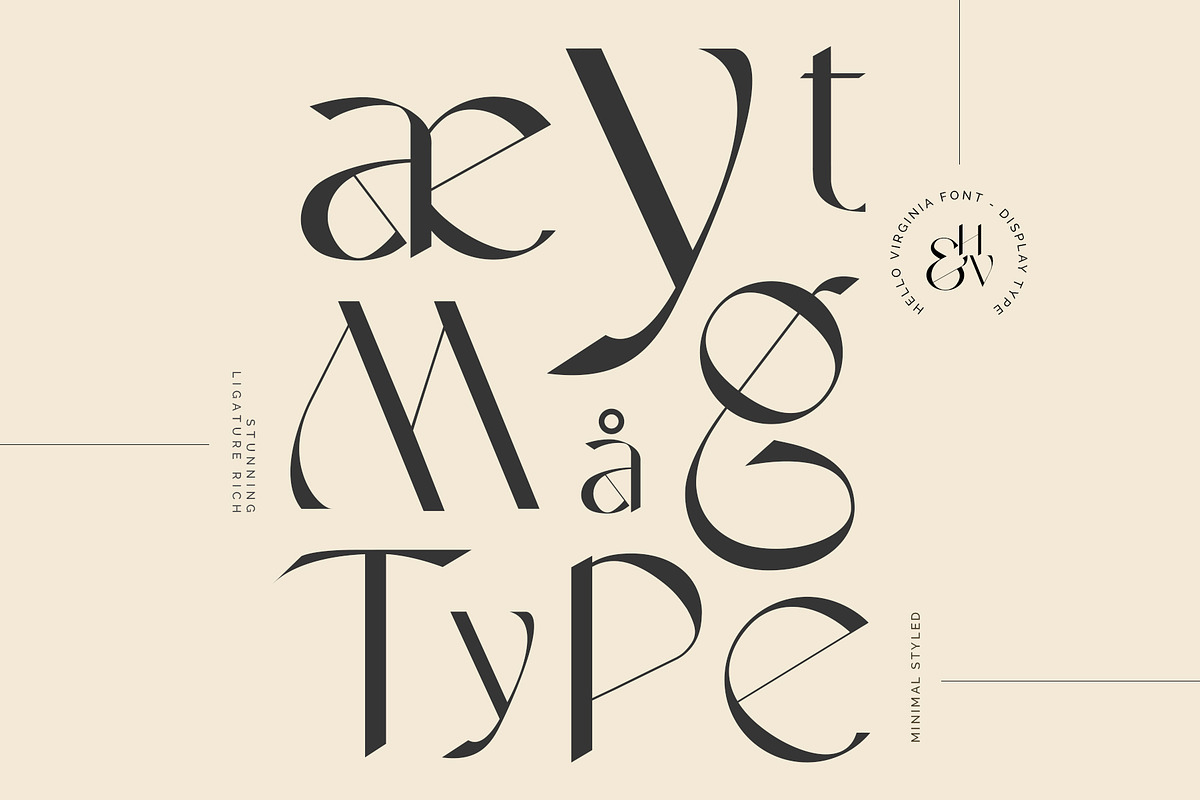 Hello Virginia - Elegant Serif Font