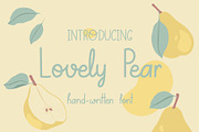 Lovely Pear | hand-written font, a Sans Serif Font by Wander Designs (Thumbnail 1 of 6)