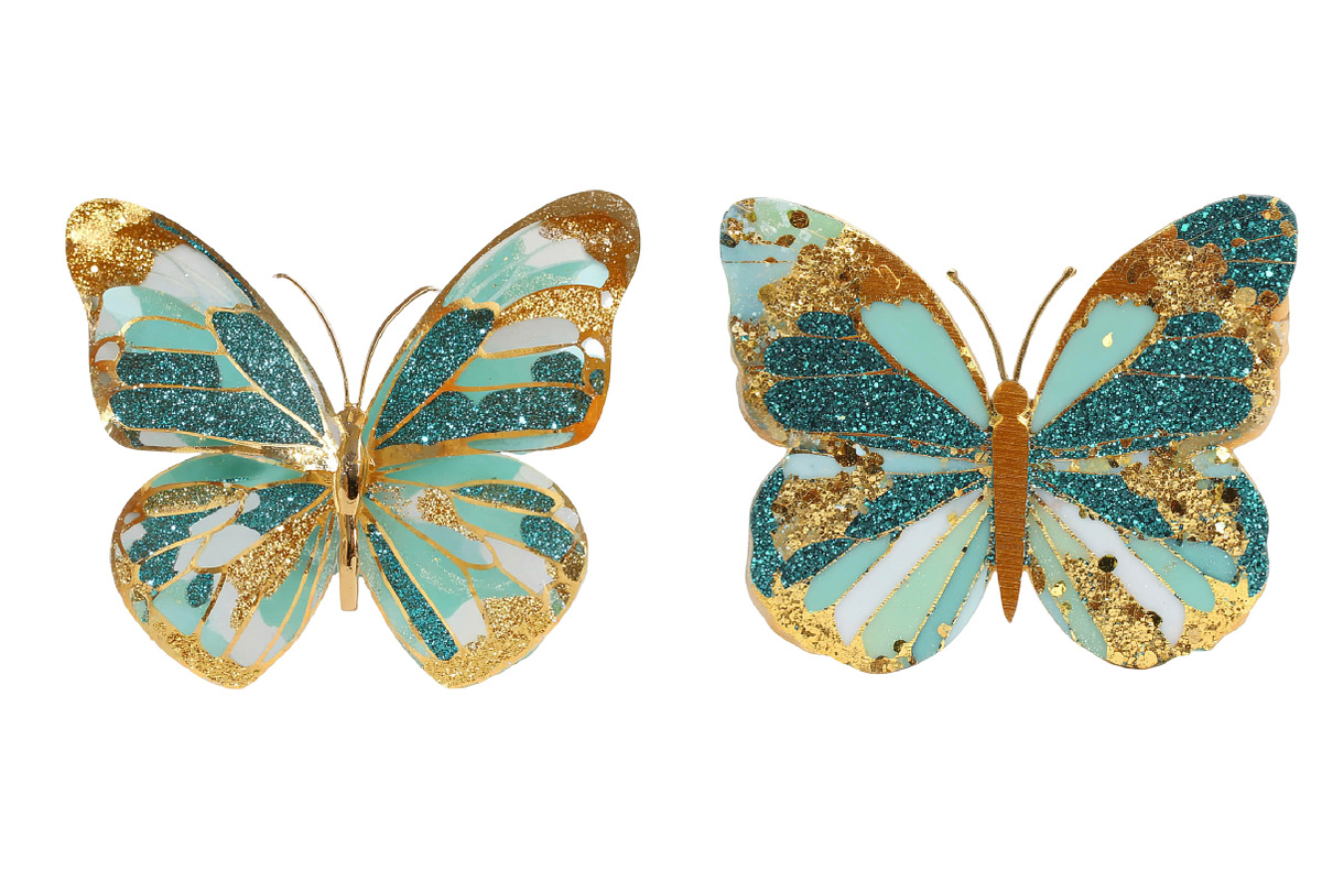 Gold Glitter Butterflies Clipart, an Illustration by Designworld (Photo 3 of 4)