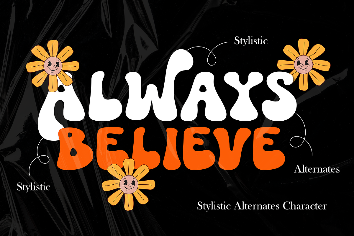 Another Nothing - Groovy Display, a Font by Namara Creative Studio (Photo 4 of 9)