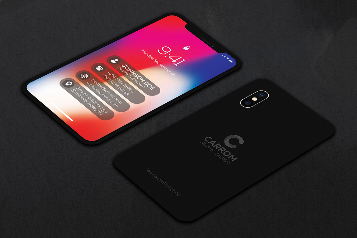 iPhone Business Card, a Business Card Template by Creative_Arts (Photo 2 of 3)