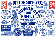 Howards Font Family + Extras, a Font by DittonSupplyCo (Thumbnail 1 of 10)