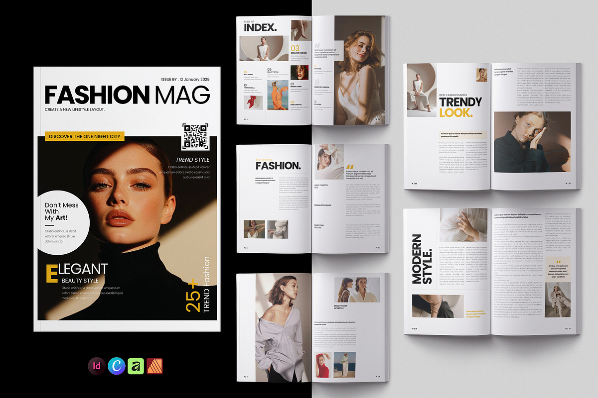 Fashion & Lifestyle Magazine Layout, a Magazine Template by NorthPeak (Photo 1 of 11)
