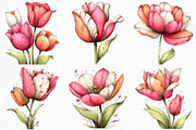 Whimsical Spring Tulip Flower Png, an Illustration by Craft Nest (Thumbnail 3 of 11)