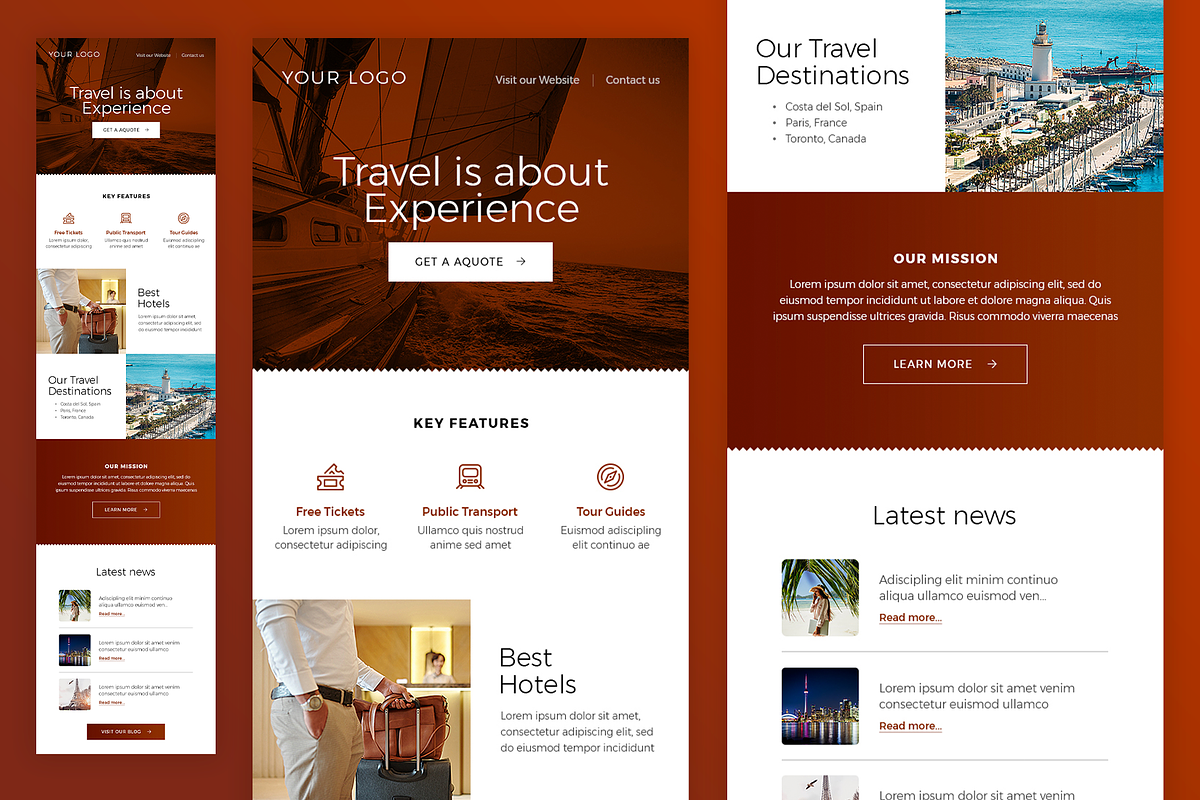 Email Newsletter Template PSD, an Email Template by Better Be a Designer (Photo 3 of 4)