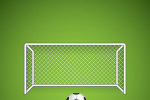 Soccer goal and ball
