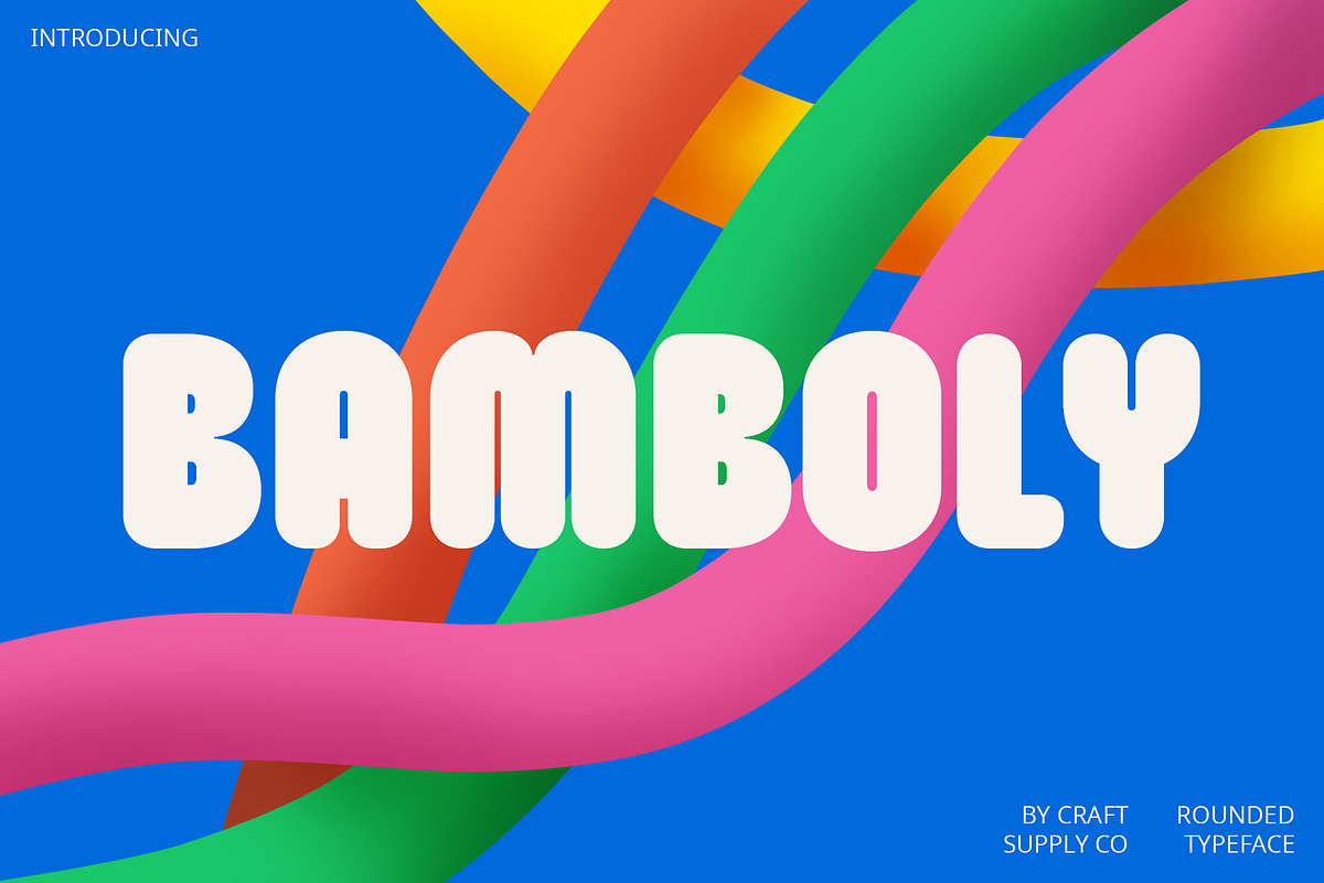 Bamboly Rounded, a Sans Serif Font by Craft Supply Co. (Photo 1 of 8)