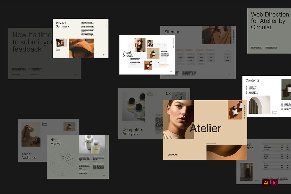 ATELIER / Web Direction Template, a Presentation Template by Circular (Photo 3 of 16)