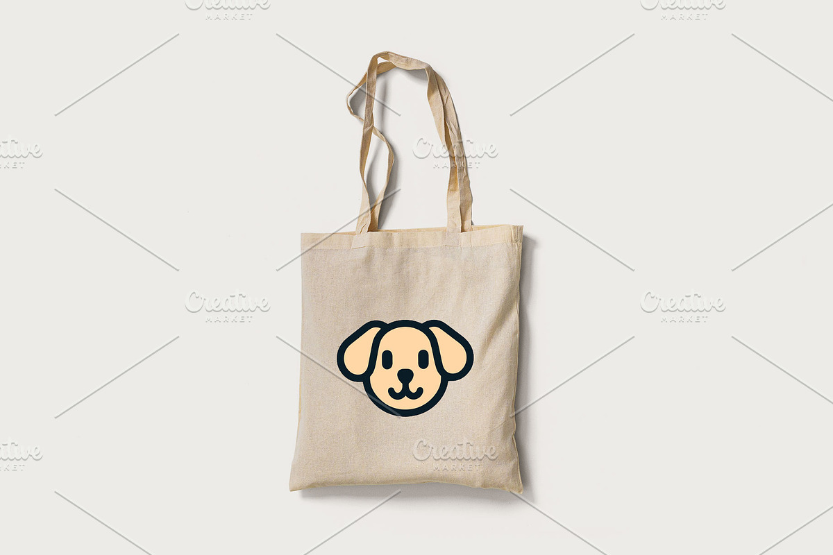 Simple Dog Face Minimalist Icon preview 2