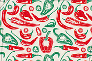 Hot peppers, a Food Illustration by Twisted Tail (Thumbnail 3 of 6)