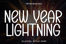 New Year Lightning | Script Font