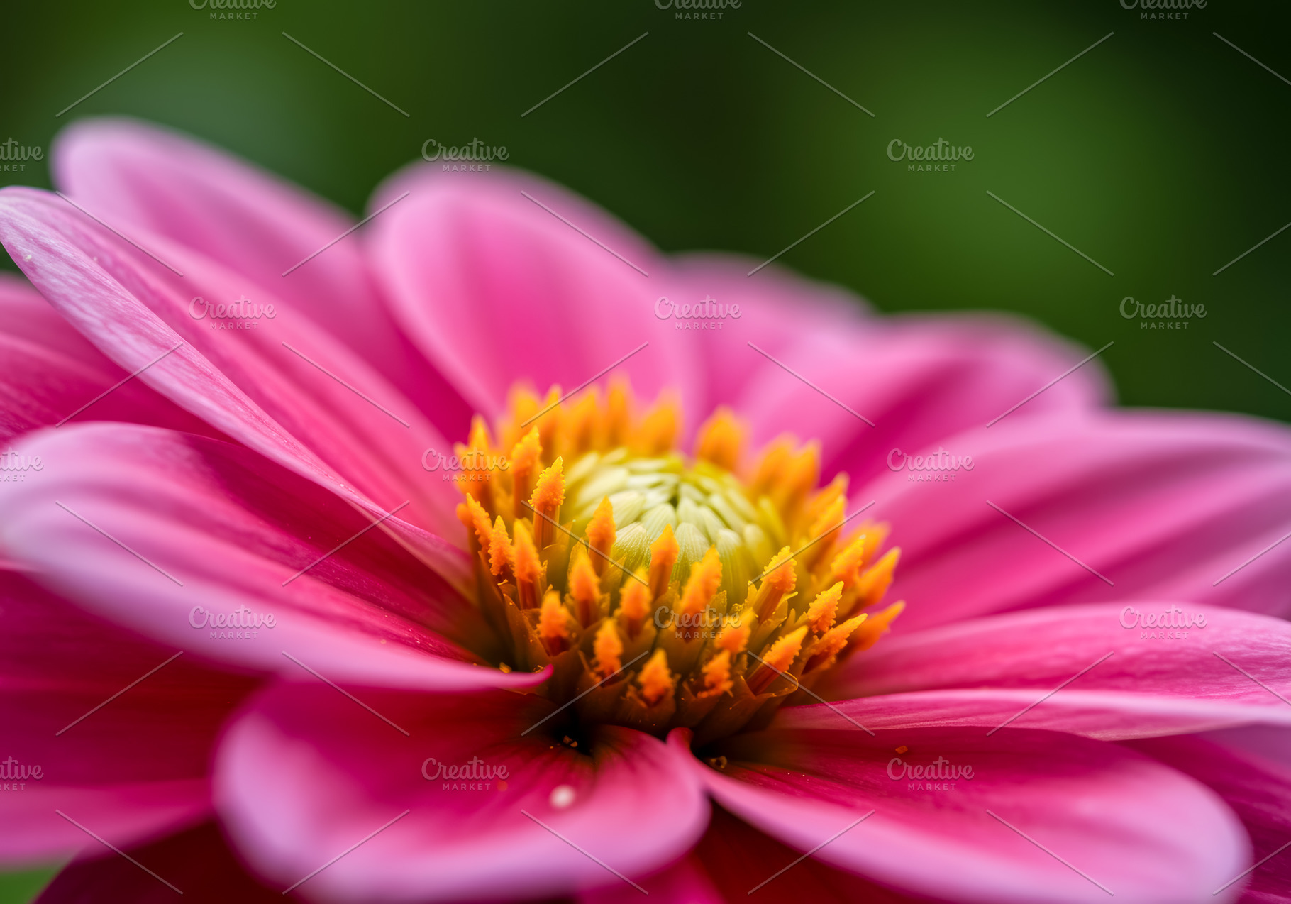 Close-up of a pink flower with yello, a Nature Photo by professorinc