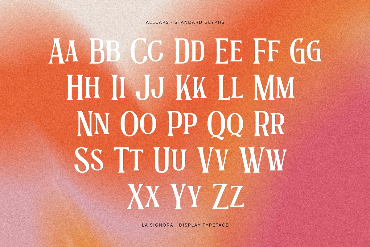 La Signora - Display Serif, a Serif Font by Nirmana Visual (Photo 3 of 9)
