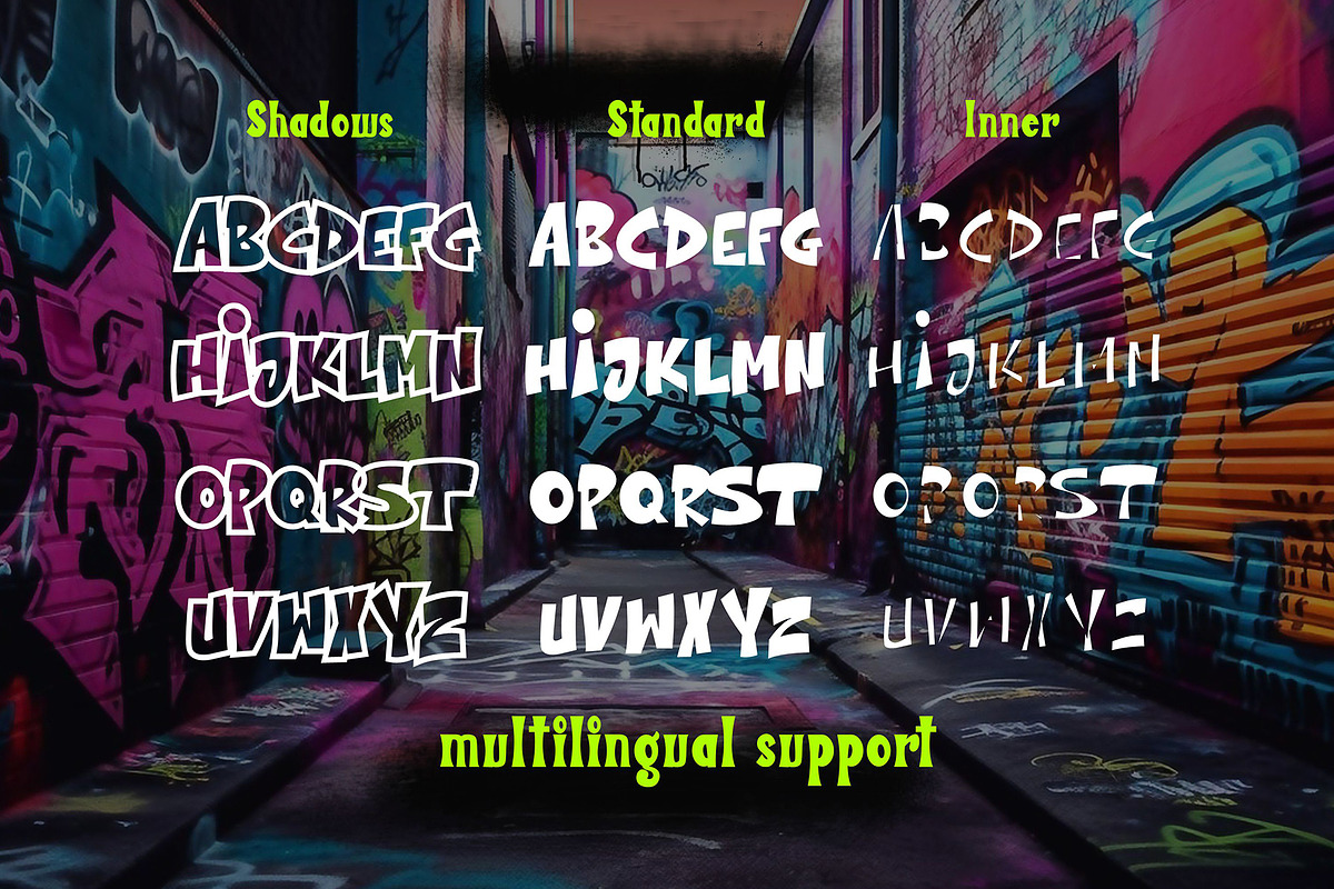 The Bolder Shadows - 3d Layered Font, a Font by asfgraphics (Photo 2 of 8)