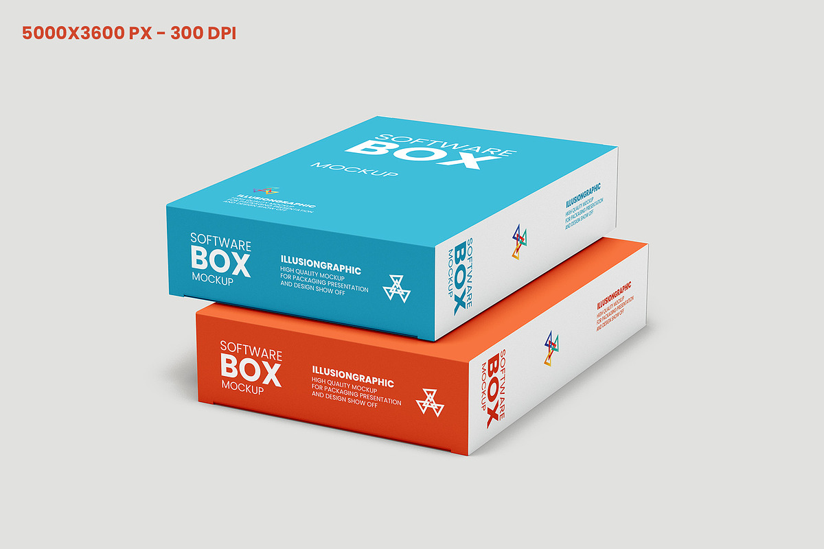 Software Box Mockup v.3 - 11 Views, a Packaging Mockup by Illusiongraphic (Photo 11 of 23)