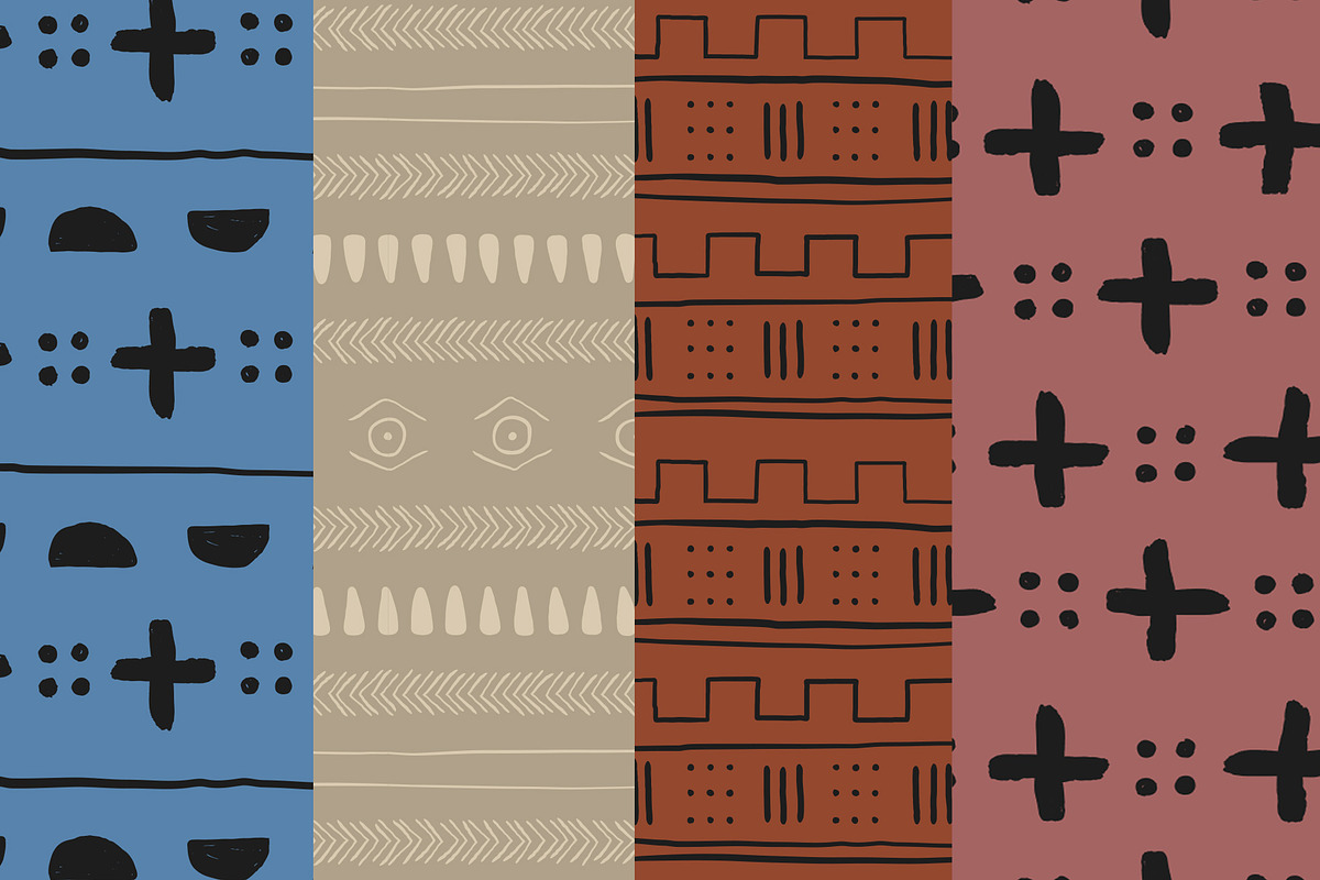 African Mudcloth Patterns, a Pattern Graphic by Tay Rho Design Shop (Photo 7 of 9)
