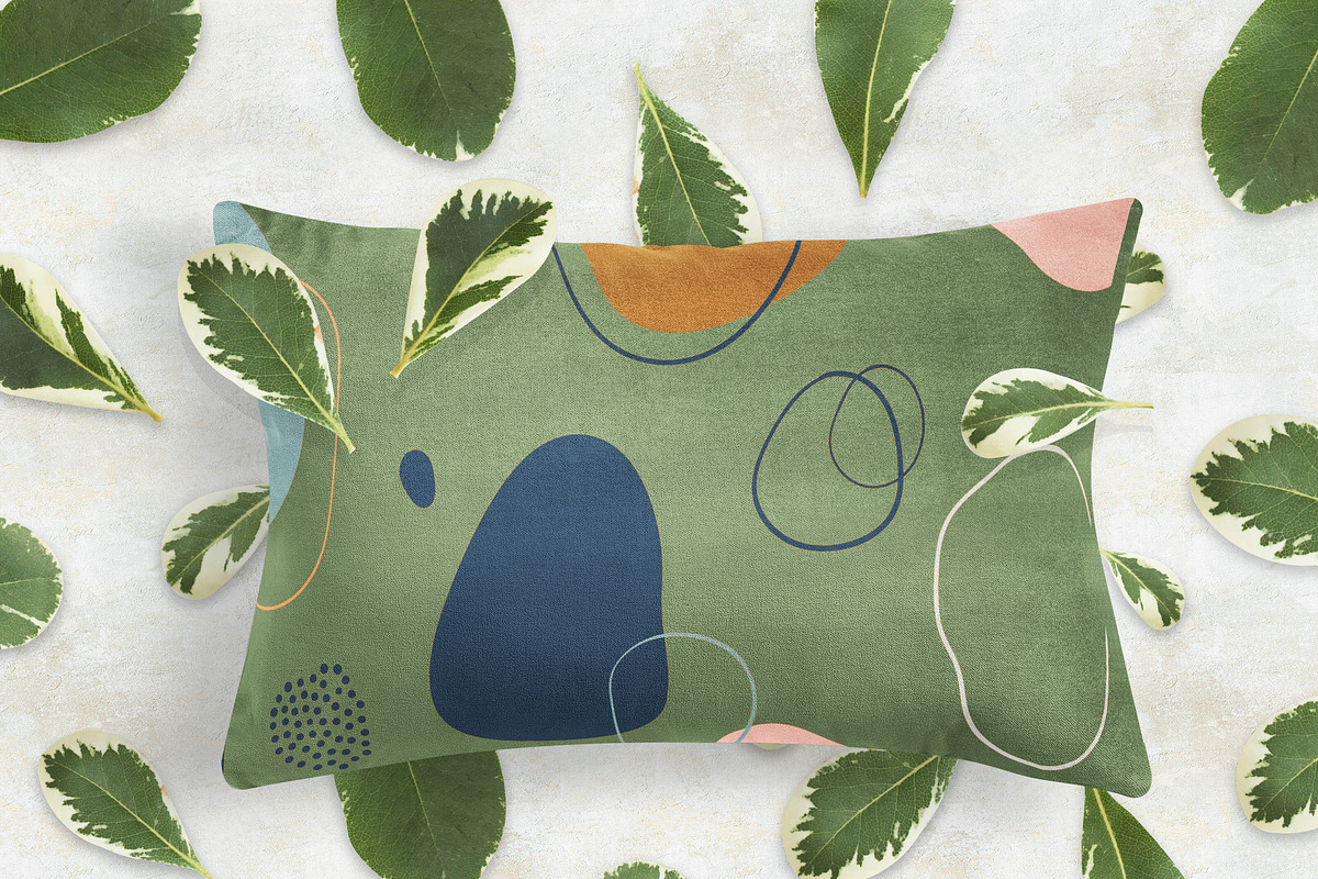 Pillows vol.4: with floral elements, a Print Template by Mocca Mockups Store (Photo 11 of 29)