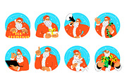 Santa Claus Bundle, a Background Graphic by Lucky Shop (Thumbnail 6 of 7)