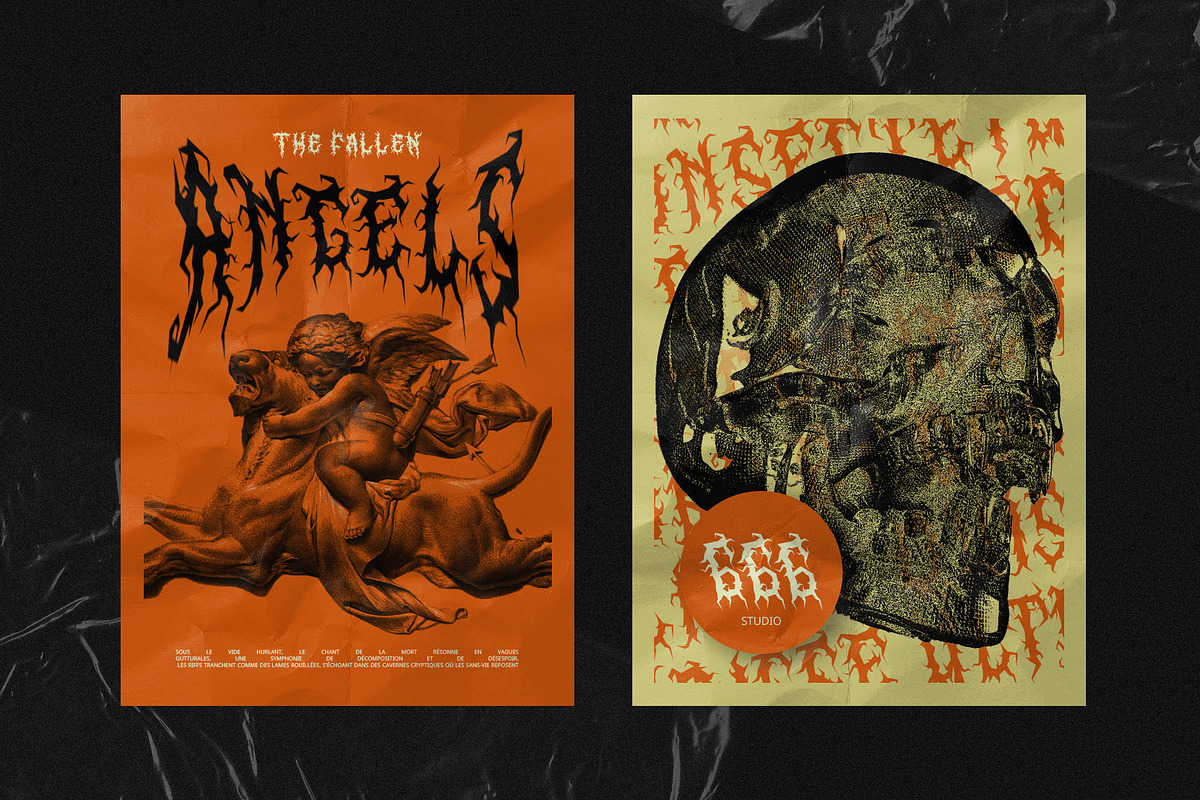 CS Cursed – Black Metal Font, a Blackletter Font by Craft Supply Co. (Photo 5 of 8)
