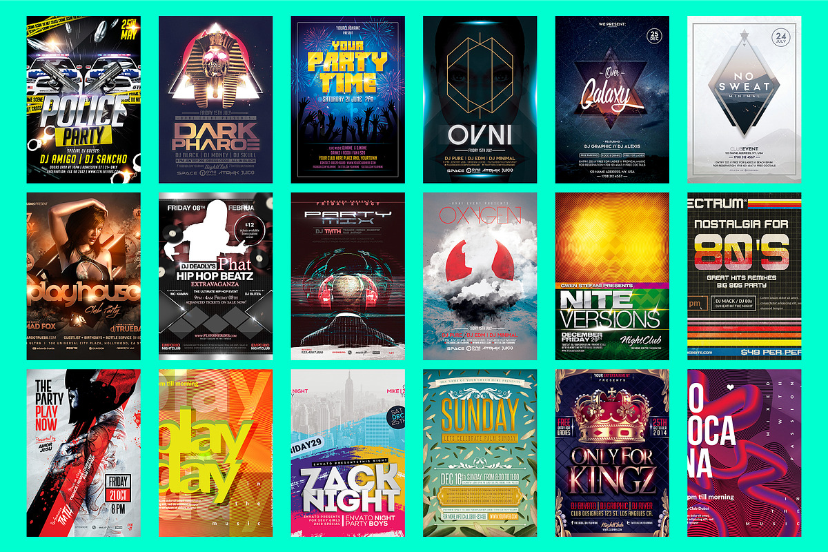 70 Music Flyer Bundle, a Design Template by PopotLane (Photo 4 of 5)