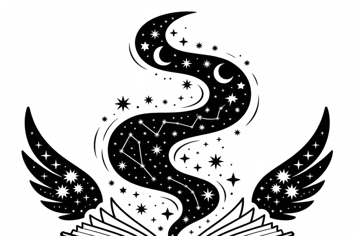 silhouette of a witch’s spellbook, an Illustration by Amazin_art (Photo 2 of 20)