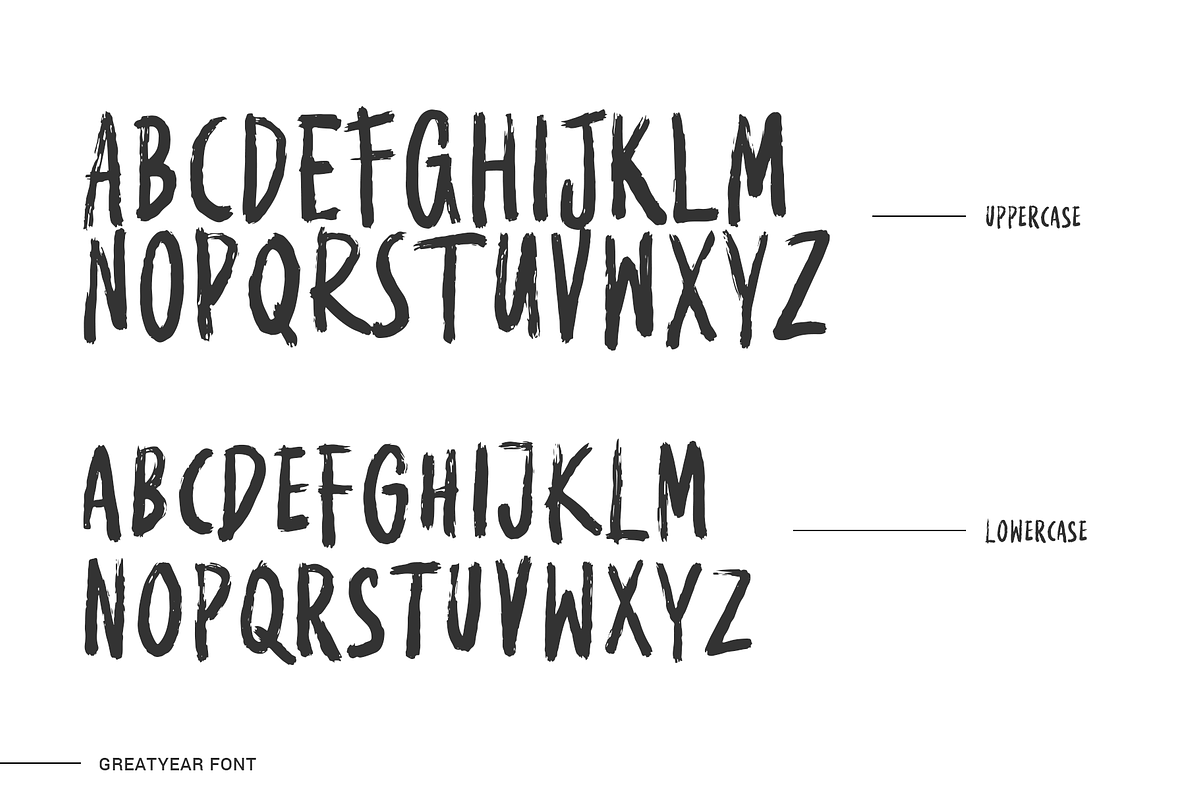 Greatyear - Brush Font, a Handwritten Font by Weape Studio (Photo 4 of 10)