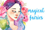 Watercolor posters with fairies., an Illustration by Vavavka (Thumbnail 1 of 5)