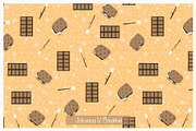 S’mores Seamless Pattern – Cozy Camp, an Illustration by Johanna V. Creative (Thumbnail 3 of 3)