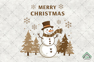 Christmas Png, Snowman Png, an Illustration by Craft Nest