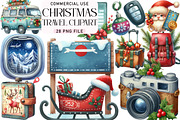 Christmas Travel Clipart, an Illustration by Daily.Designs (Thumbnail 1 of 5)
