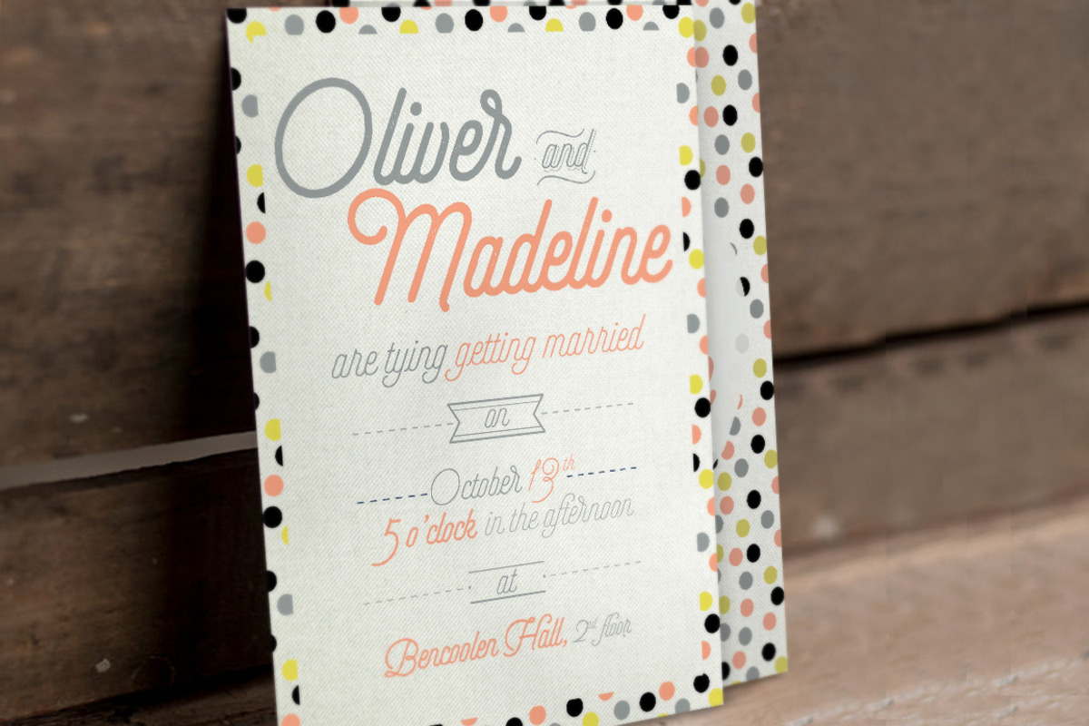 3 Fun Pattern Wedding Suite, an Invitation Template by BlueRobinDesignShop (Photo 3 of 6)