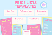 Pretty Pop Price List Templates, a Card Template by Hell Yeah Designs (Thumbnail 3 of 8)