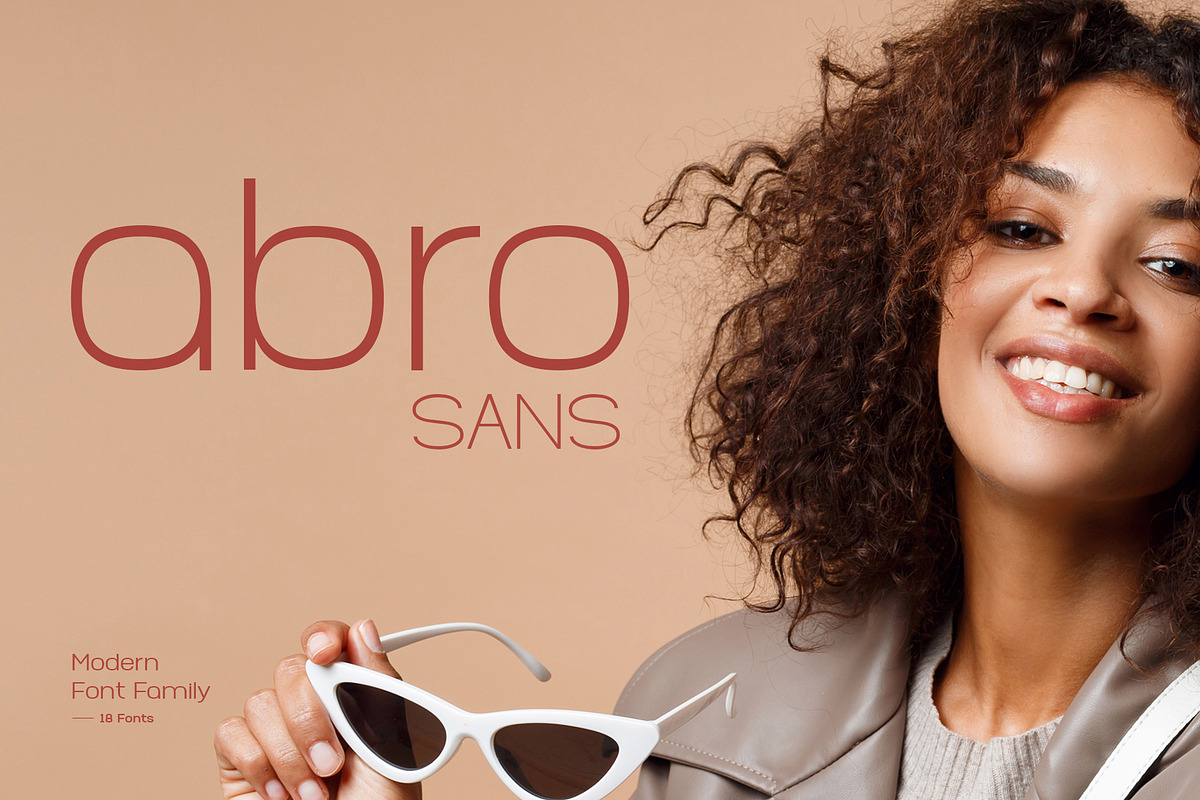 Abro Sans Modern Font Family 60% OFF, a Sans Serif Font by afahmy (Photo 1 of 8)