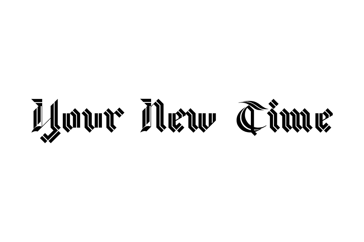 Wildkor - Blackletter Stripe Font, a Blackletter Font by Gittype (Photo 7 of 13)