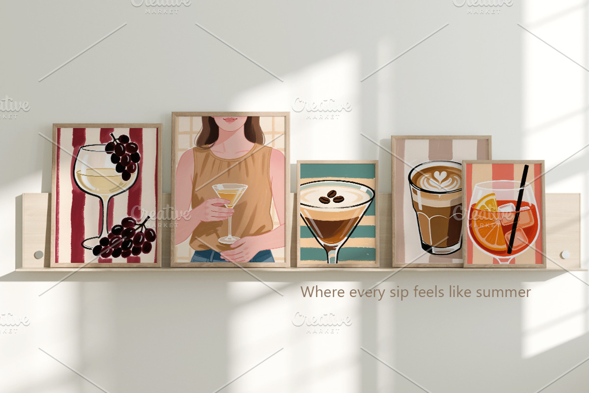 The Menu 50 Food & Drink posters, a Food Illustration by MixedArt (Photo 7 of 15)