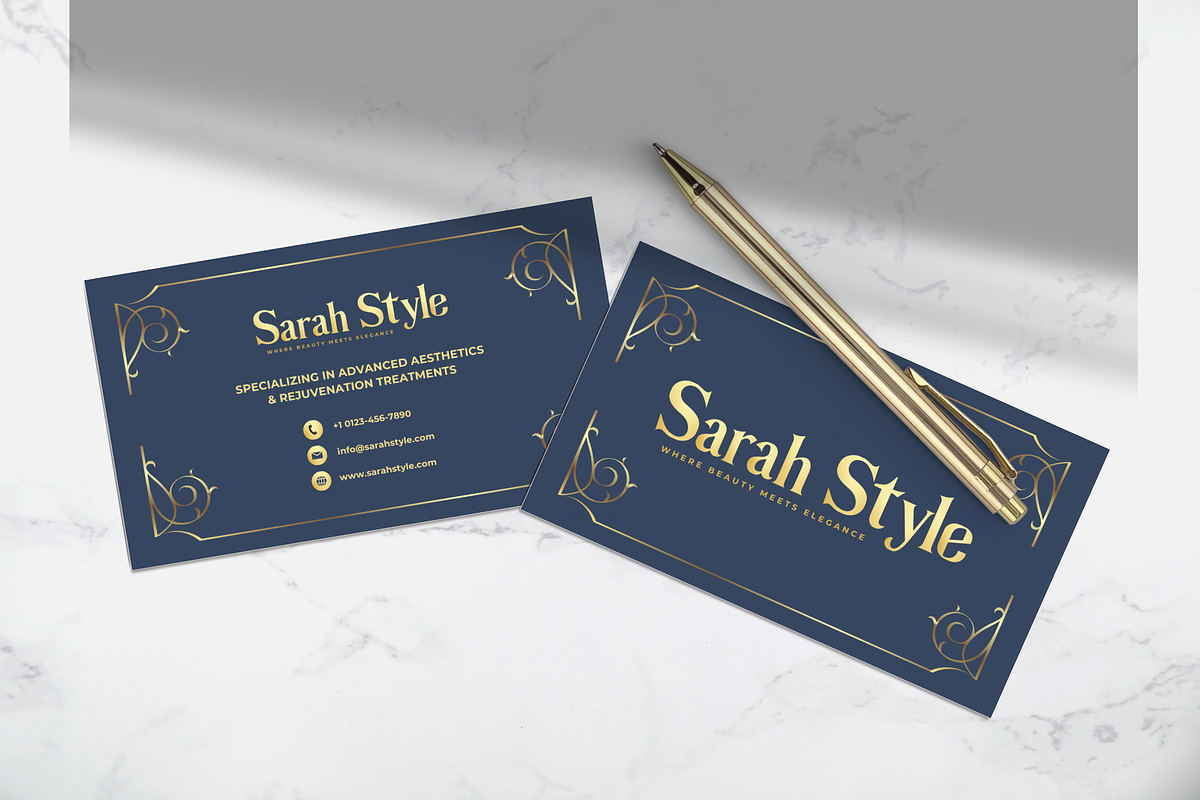 MED SPA BUSINESS CARDS TEMPLATES, a Marketing Template by Daring Digies (Photo 4 of 5)