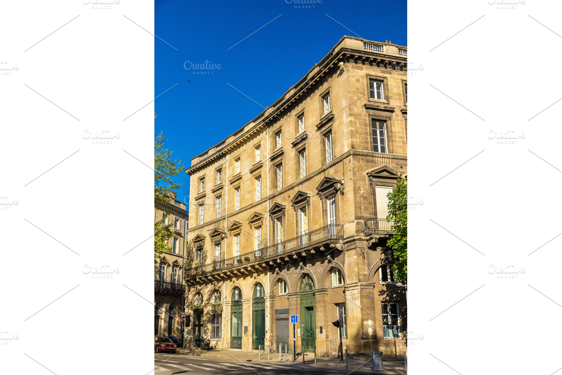Buildings in the historic centre of bordeaux france containing architecture, an Architecture Photo by Leonid Andronov